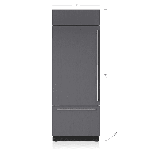 Sub-Zero BI30UORH 30" Classic Over-And-Under Refrigerator/Freezer - Panel Ready