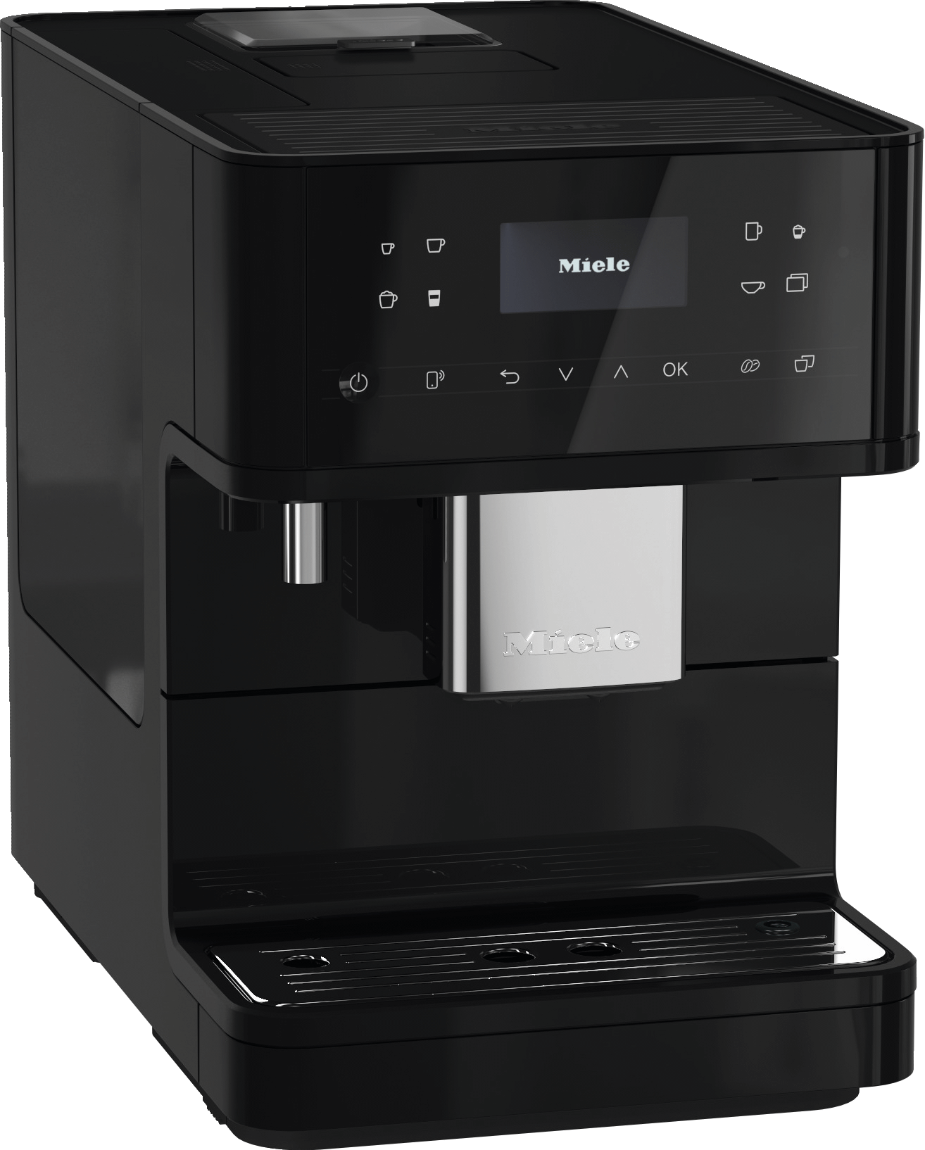 Miele CM6160 MILK PERFECTION BLACK   Countertop Coffee Machine With Wifi Conn@Ct And A Wide Selection Of Specialty Coffees For Maximum Freedom.