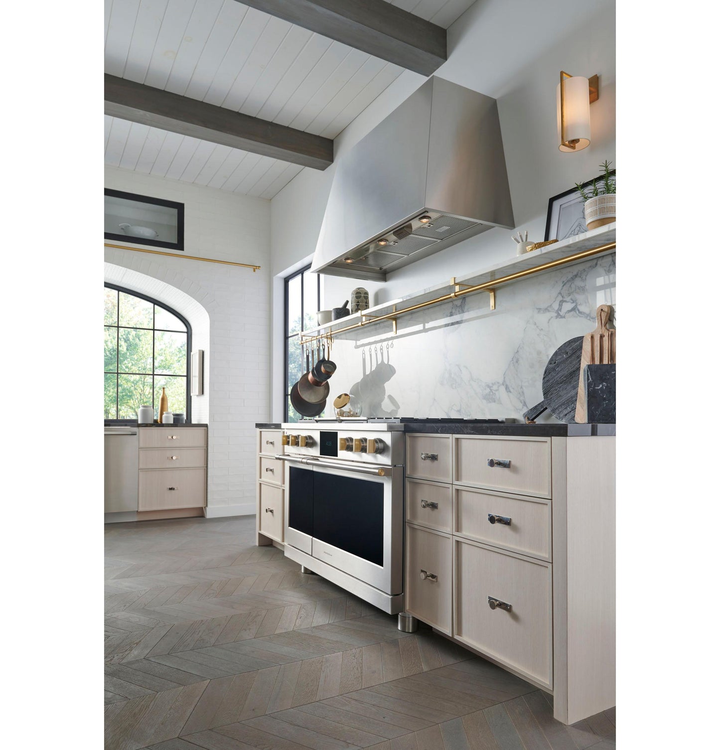 Monogram ZVC48STSS Monogram 48" Custom Stainless Steel Hood Insert Sold Separately