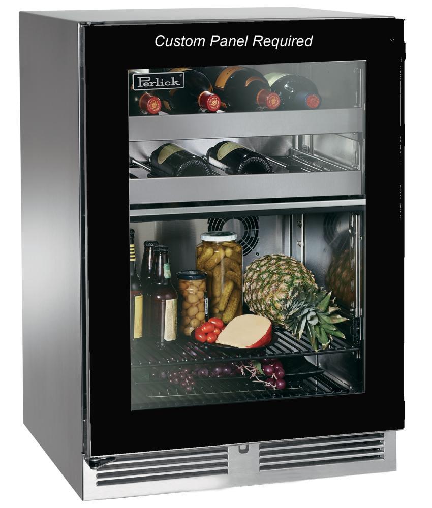 Perlick HP24CO44L 24"Outdoor Dual-Zone Refrigerator/Wine Reserve