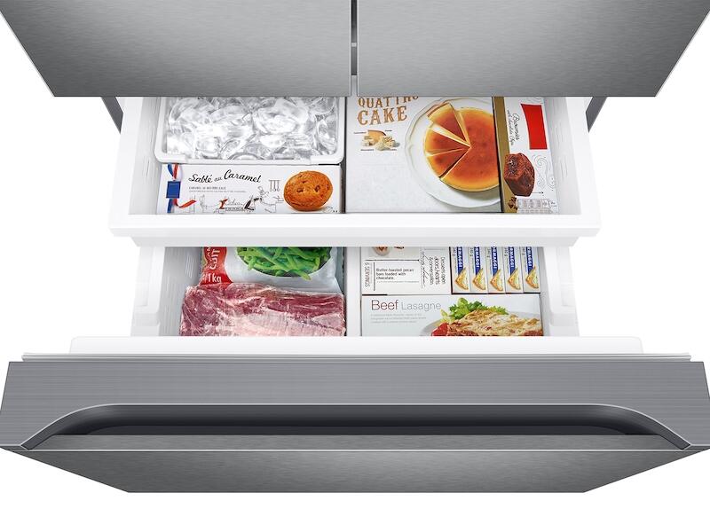 Samsung RF22A4121SR 22 Cu. Ft. Smart 3-Door French Door Refrigerator In Stainless Steel