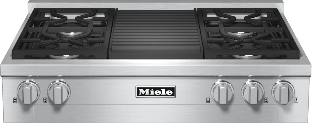 Miele KMR11351GCLEANSTEEL Kmr 1135-1 G - Rangetop With 4 Burners And Grill For Versatility And Performance