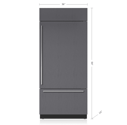Sub-Zero BI36UOLH 36" Classic Over-And-Under Refrigerator/Freezer - Panel Ready
