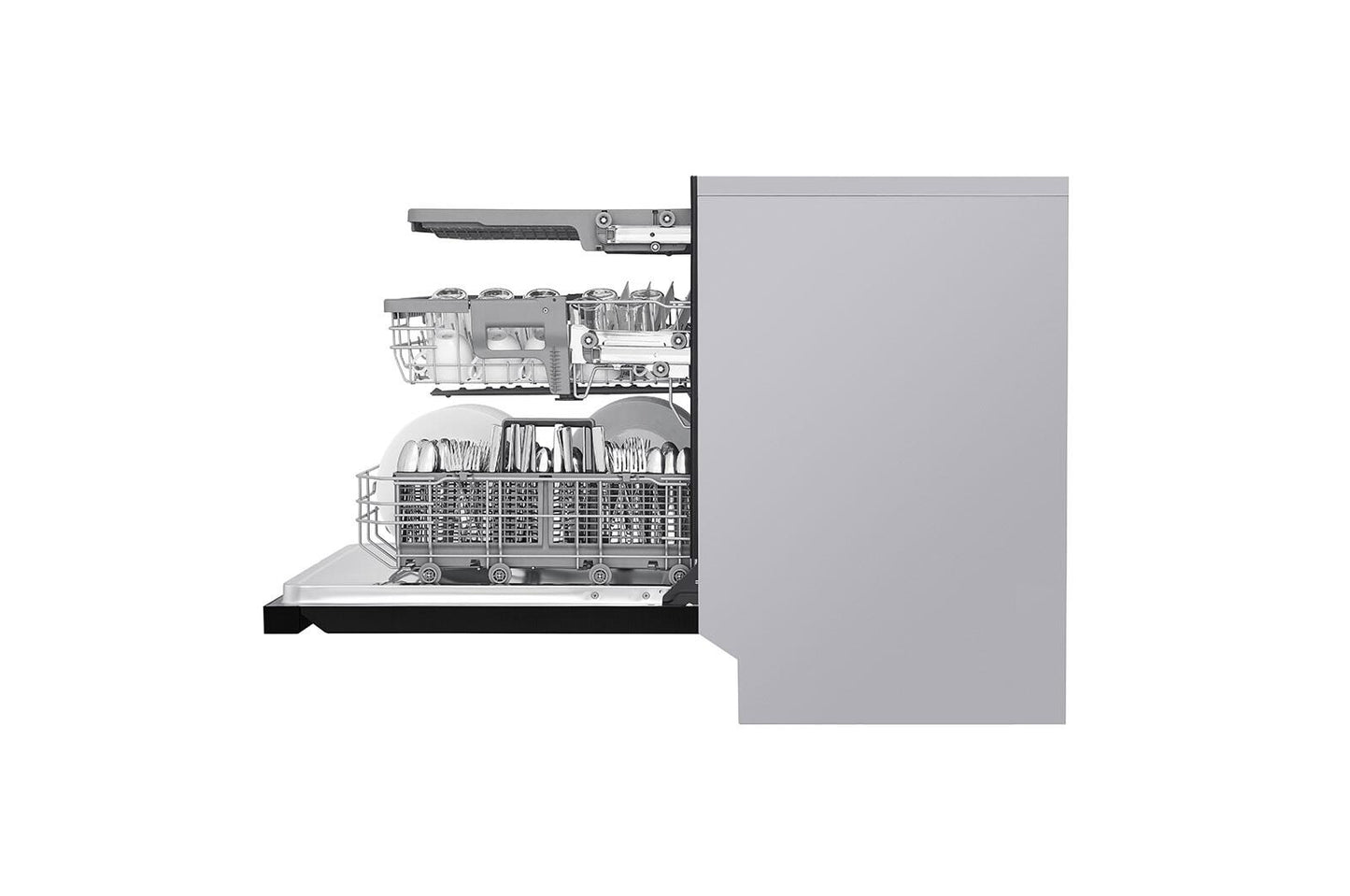 Lg LDFN4542B Front Control Dishwasher With Quadwash&#8482; And 3Rd Rack