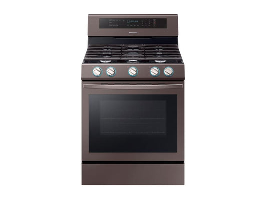 Samsung NX58R6631ST 5.8 Cu. Ft. Freestanding Gas Range With True Convection In Tuscan Stainless Steel