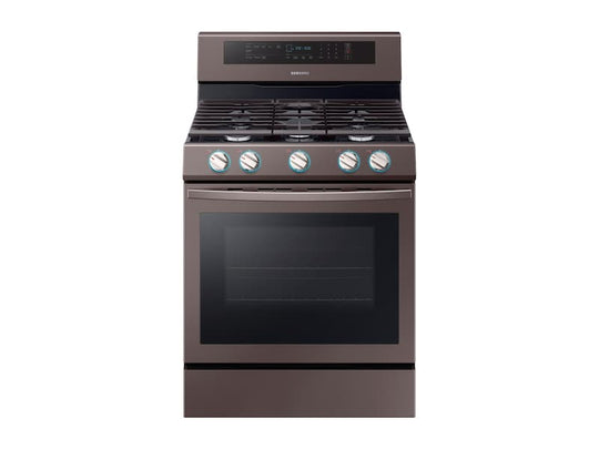 Samsung NX58R6631ST 5.8 Cu. Ft. Freestanding Gas Range With True Convection In Tuscan Stainless Steel