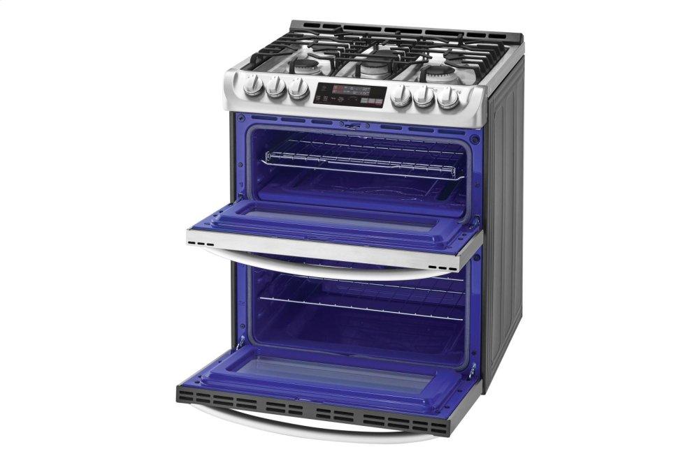 Lg LTG4715ST 6.9 Cu. Ft. Smart Wi-Fi Enabled Gas Double Oven Slide-In Range With Probake Convection® And Easyclean®