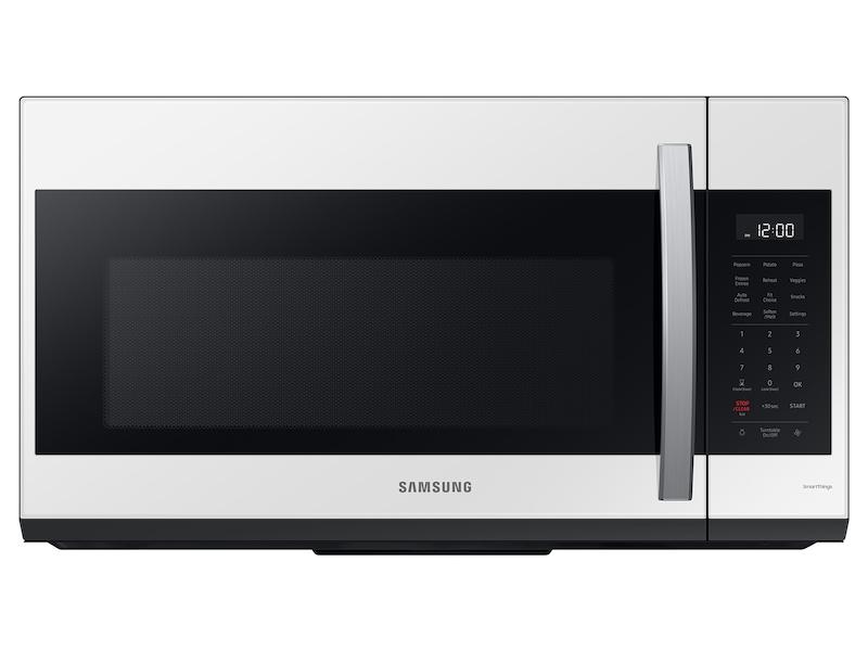 Samsung ME19CB704112 Bespoke Smart 1.9 Cu. Ft. Over-The-Range Microwave With Sensor Cook In White Glass