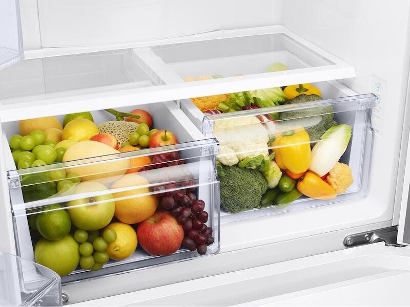 Samsung RF18A5101WW 18 Cu. Ft. Smart Counter Depth 3-Door French Door Refrigerator In White