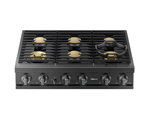 Dacor DTT36T960GM 36" Rangetop, Graphite Stainless, Natural Gas/Liquid Propane
