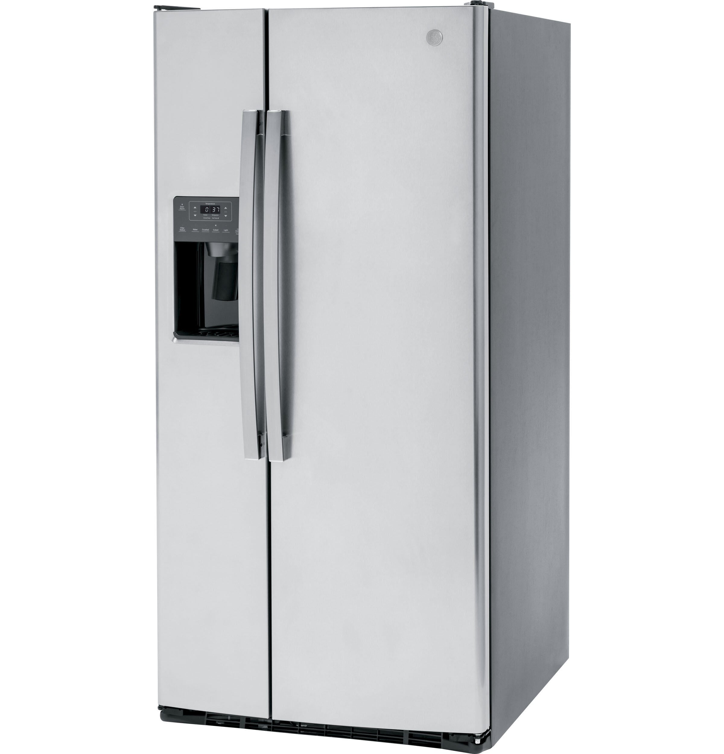 Ge Appliances GSE23GYPFS Side By Side Freestanding Refrigerator