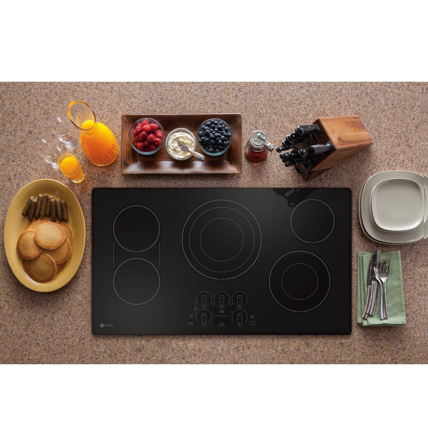 Ge Appliances PEP7036DTBB Ge Profile™ 36" Built-In Touch Control Electric Cooktop