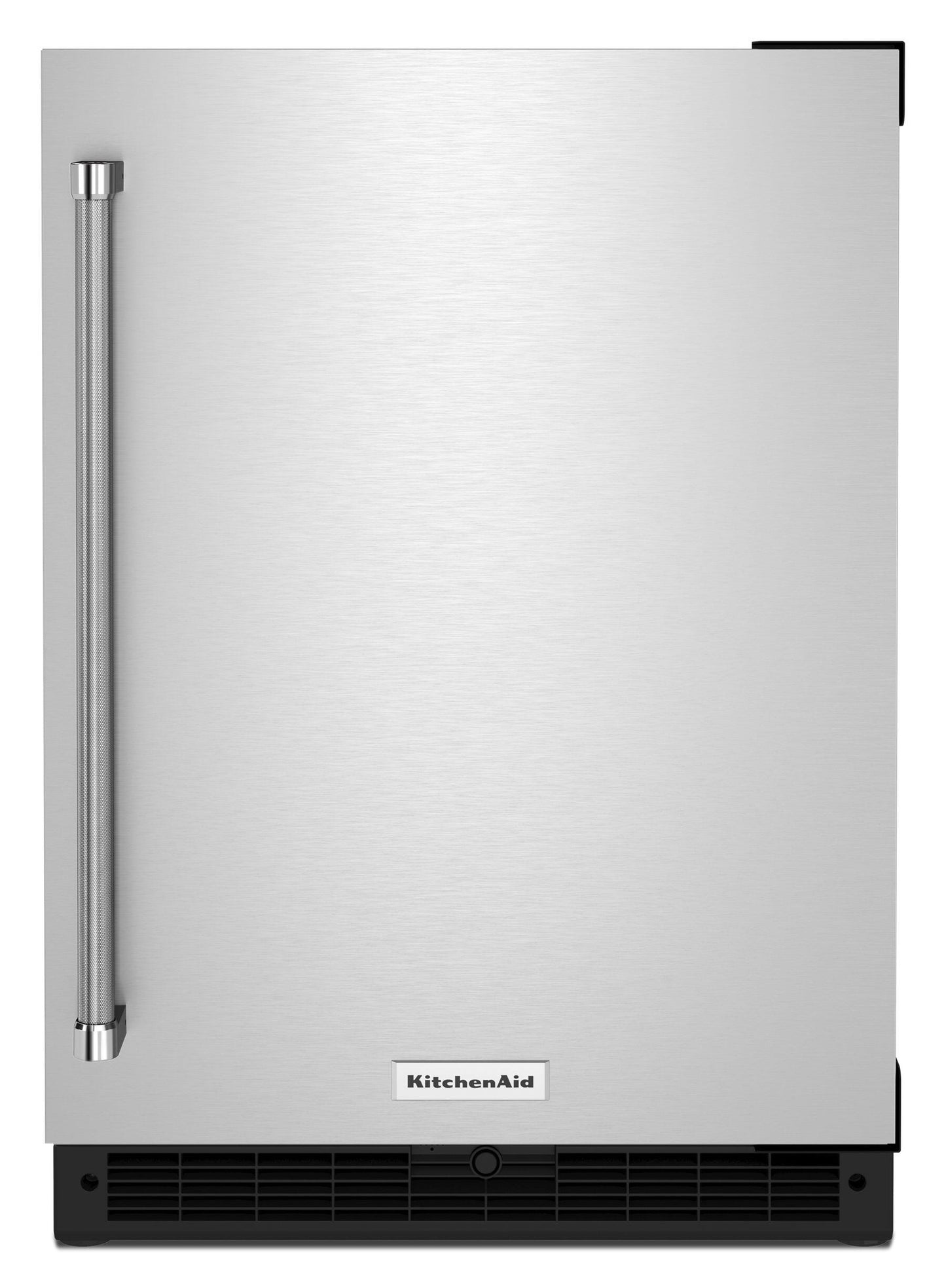 Kitchenaid KURR114KSB 24" Undercounter Refrigerator With Stainless Steel Door - Black Cabinet/Stainless Doors