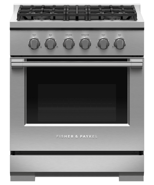 Fisher & Paykel RGV3304N Gas Range, 30", 4 Burners