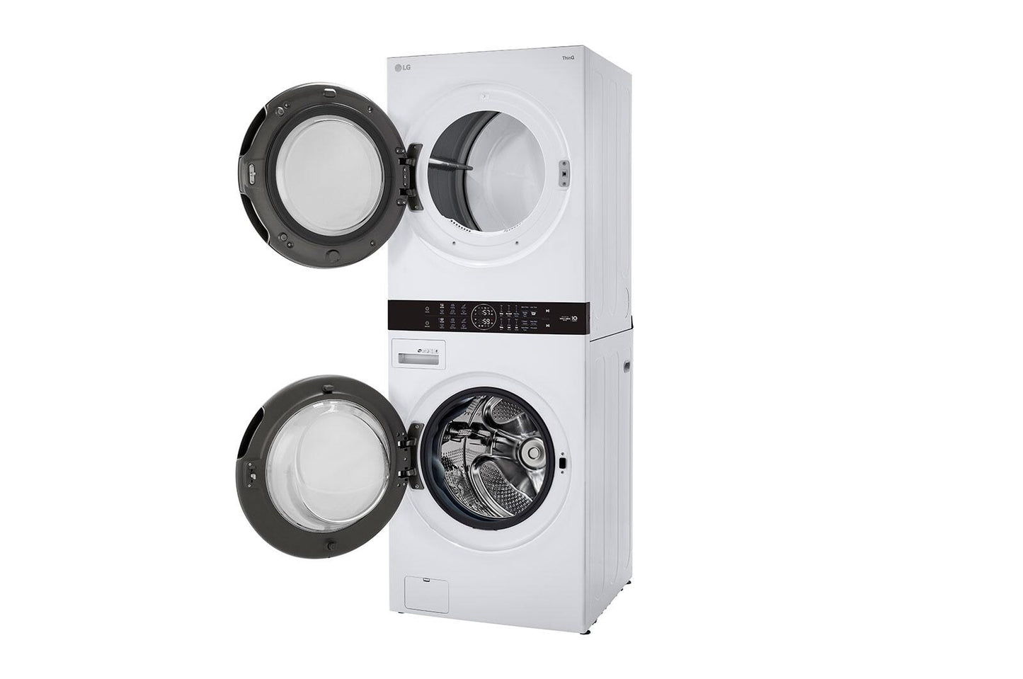 Lg WKE100HWA Single Unit Front Load Lg Washtower™ With Center Control™ 4.5 Cu. Ft. Washer And 7.4 Cu. Ft. Electric Dryer