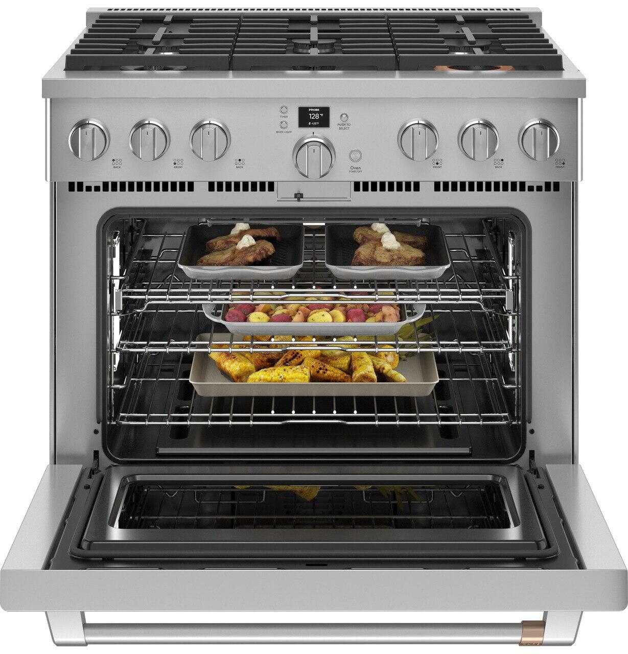 Cafe CGY366P2TS1 Café™ 36" Smart All-Gas Commercial-Style Range With 6 Burners (Natural Gas)