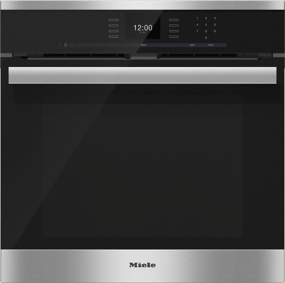 Miele H6660BP H 6660 Bp Am 24 Inch Convection Oven With Airclean Catalyzer And Roast Probe For Precise Cooking.