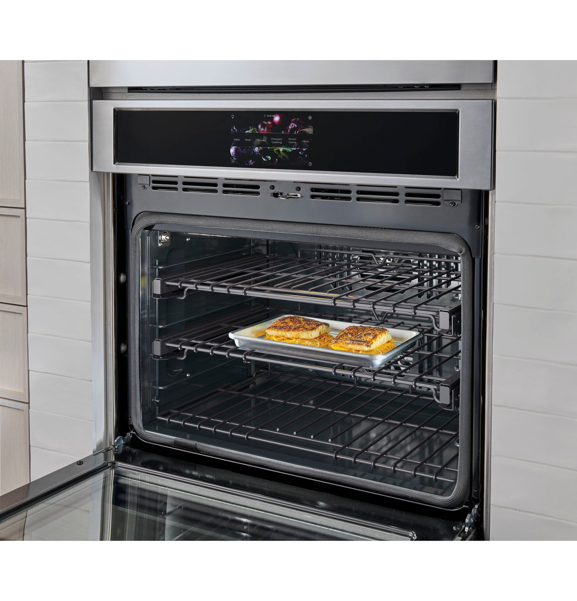 Monogram ZTSX1DPSNSS Monogram 30" Smart Electric Convection Single Wall Oven Statement Collection