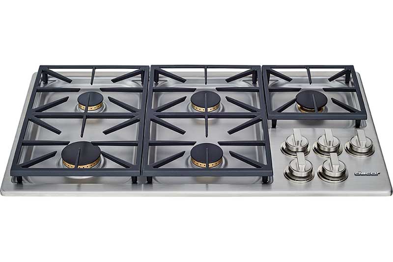 Dacor HDCT365GSLP 36" Dual Gas Cooktop, Liquid Propane