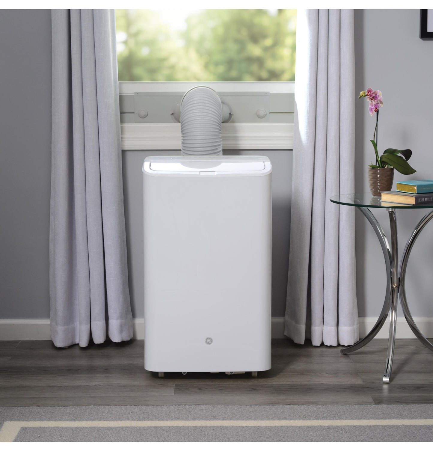 Ge Appliances APCD08JASW Ge® 8,500 Btu Portable Air Conditioner With Dehumifier And Remote, White