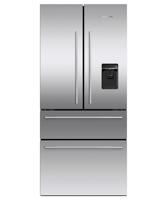 Fisher & Paykel RF172GDUX1 Freestanding French Door Refrigerator Freezer, 32", 16.9 Cu Ft, Ice & Water