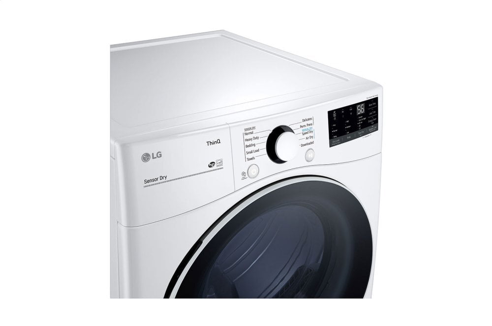 Lg DLG3601W 7.4 Cu. Ft. Ultra Large Capacity Smart Wi-Fi Enabled Front Load Gas Dryer With Built-In Intelligence
