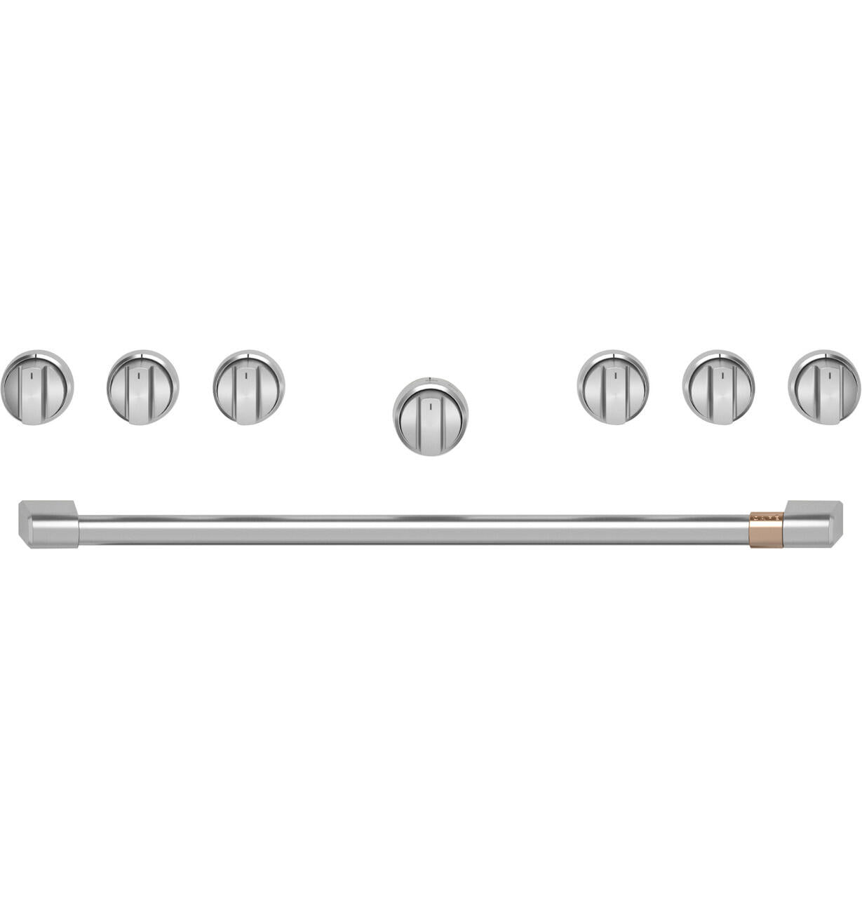 Cafe CXPR6HKPTSS Café™ 36" Brushed Stainless Handle & Knob Set For Pro Range And Rangetop