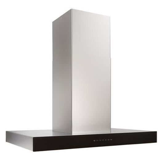 Best Range Hoods ICB3I36SBB Ispira 36-In. 650 Max Cfm Stainless Steel Island Range Hood With Purled™ Light System And Black Glass