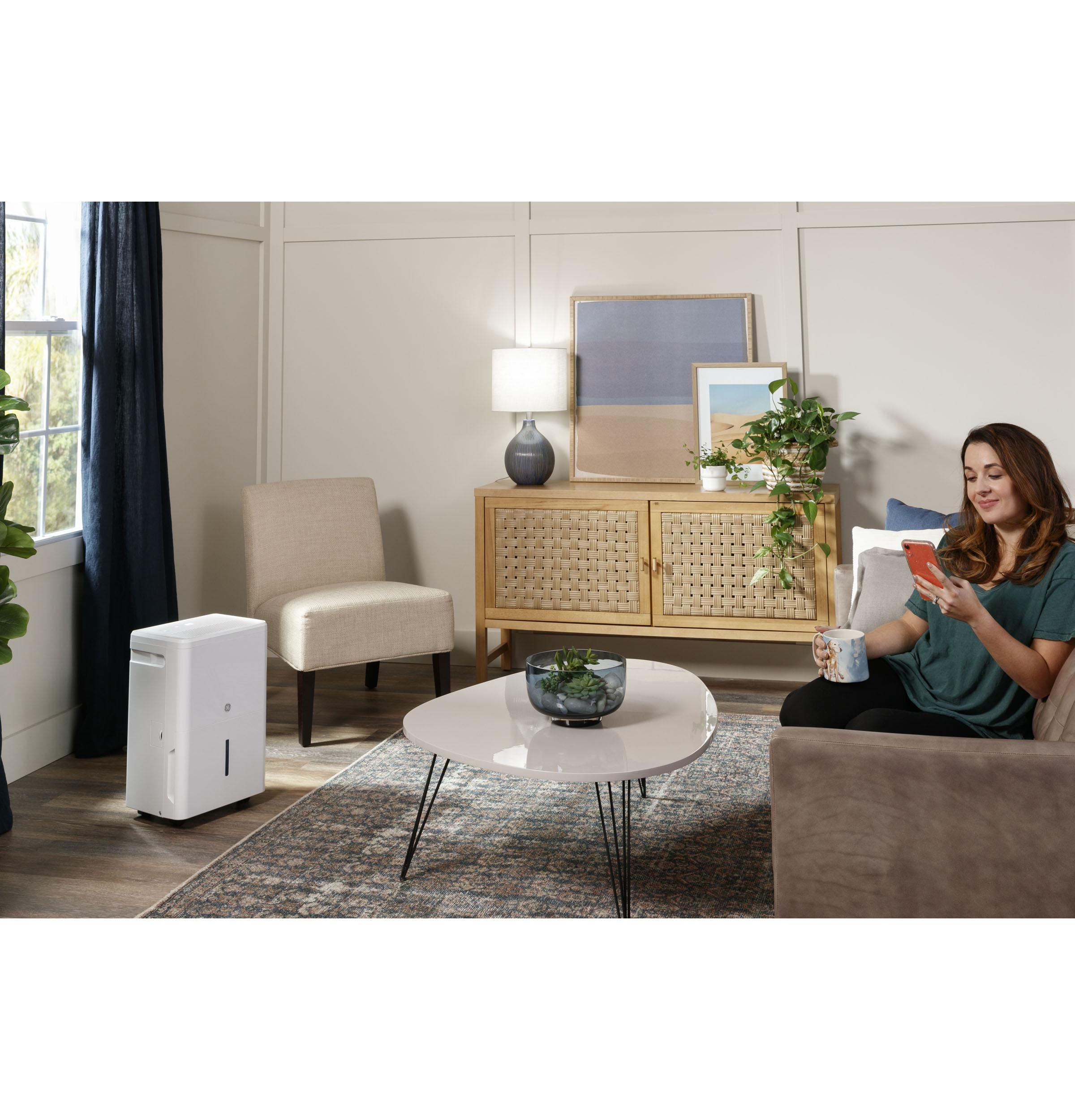 Ge Appliances ADHR22LB Ge® 22 Pint Energy Star® Portable Dehumidifier With Smart Dry For Damp Spaces