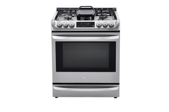 Lg LSD4913ST 6.3 Cu. Ft. Smart Wi-Fi Enabled Dual Fuel Slide-In Range With Probake Convection® And Easyclean®