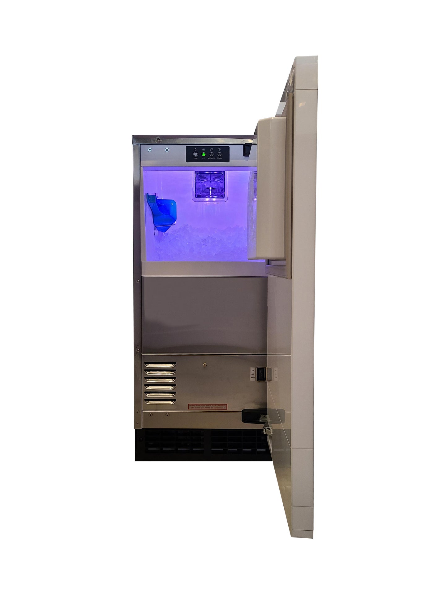 Xo Appliance XOUIM1585NOPA 15 In Nugget Ice Maker Panel Ready W Pump Ada Height