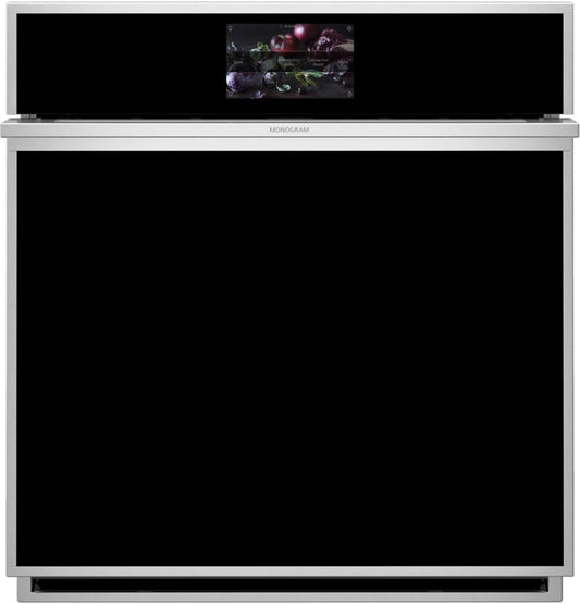 Monogram ZKS90DSSNSS Monogram 27" Smart Electric Convection Single Wall Oven Minimalist Collection