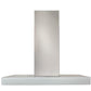 Best Range Hoods WCB3I30SBW Ispira 30-In. 650 Maxcfm Stainless Steel Chimney Range Hood With Purled™ Light System And White Glass
