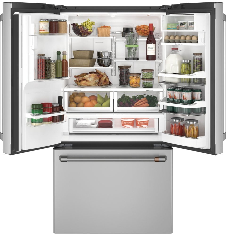 Cafe CYE22TP2MS1 Café Energy Star® 22.1 Cu. Ft. Smart Counter-Depth French-Door Refrigerator With Hot Water Dispenser