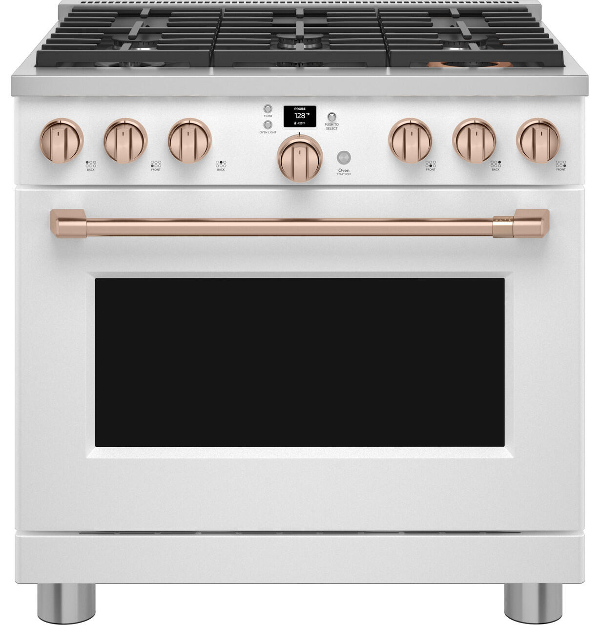 Cafe CGY366P4TW2 Café™ 36" Smart All-Gas Commercial-Style Range With 6 Burners (Natural Gas)
