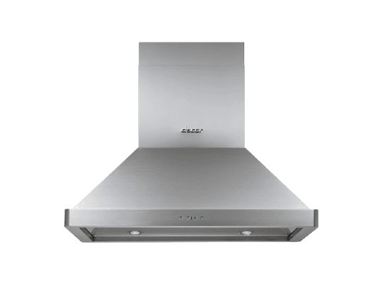 Dacor DHI361 36" Chimney Island Hood, Silver Stainless Steel