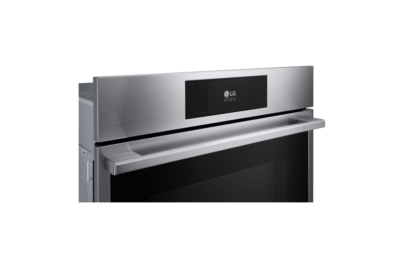 Lg WSES4728F Lg Studio 4.7 Cu. Ft. Smart Instaview® Electric Single Built-In Wall Oven With Air Fry & Steam Sous Vide