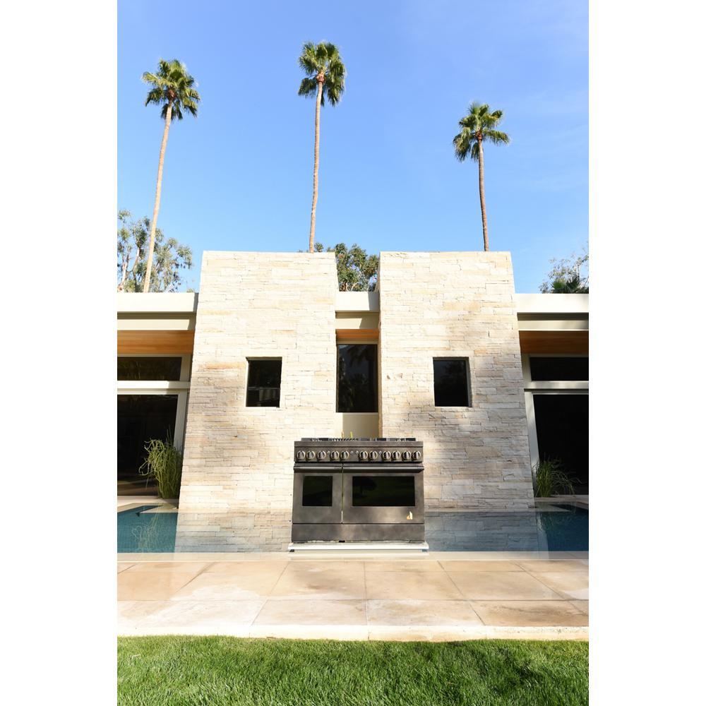 Jennair TANKMAN50 Smoke & Brass By Jennair® 48" Dual-Fuel Professional-Style Range