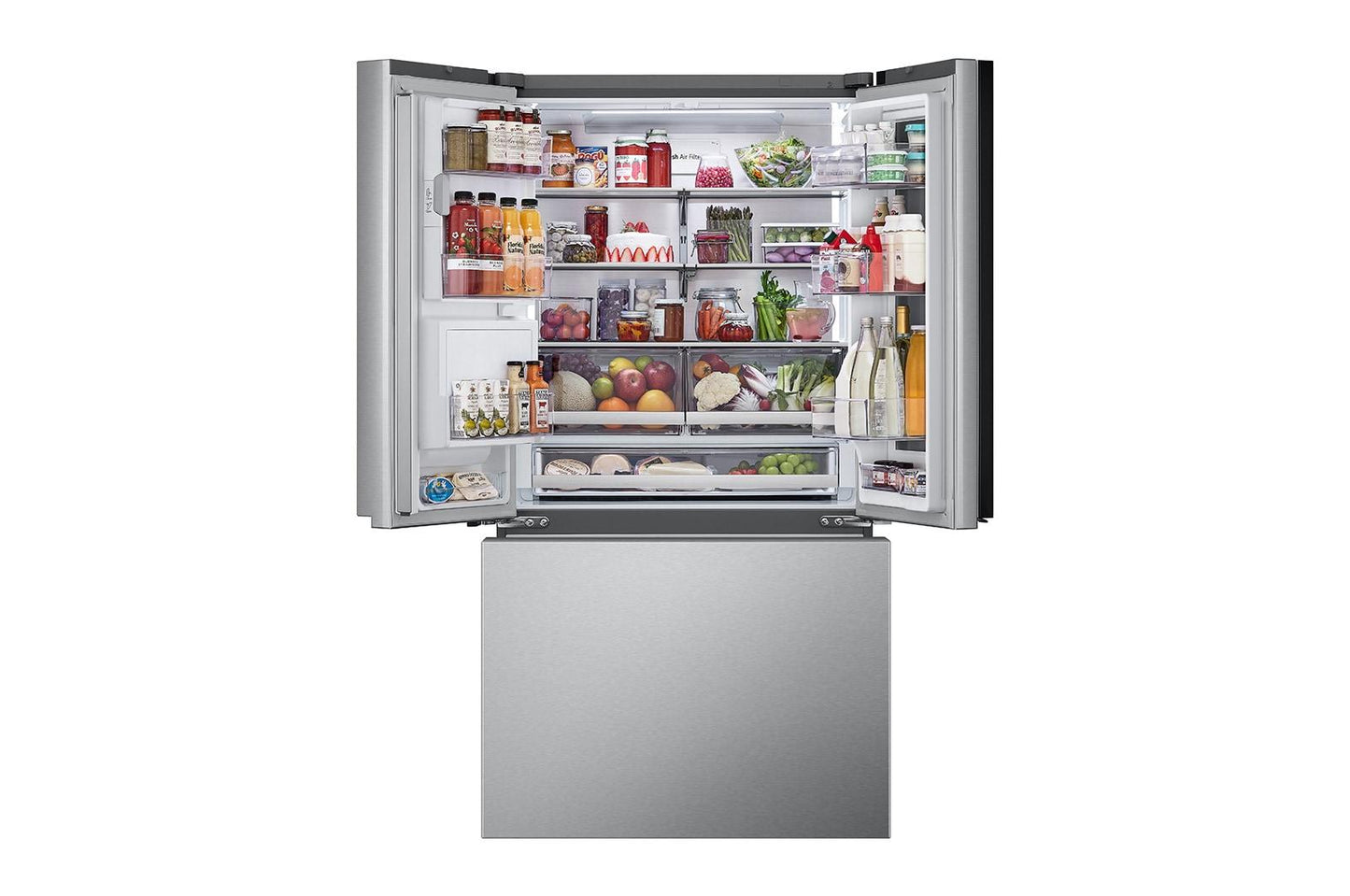 Lg LRYKC2606S 26 Cu. Ft. Smart Mirror Instaview® Counter-Depth Max&#8482; French Door Refrigerator With Four Types Of Ice