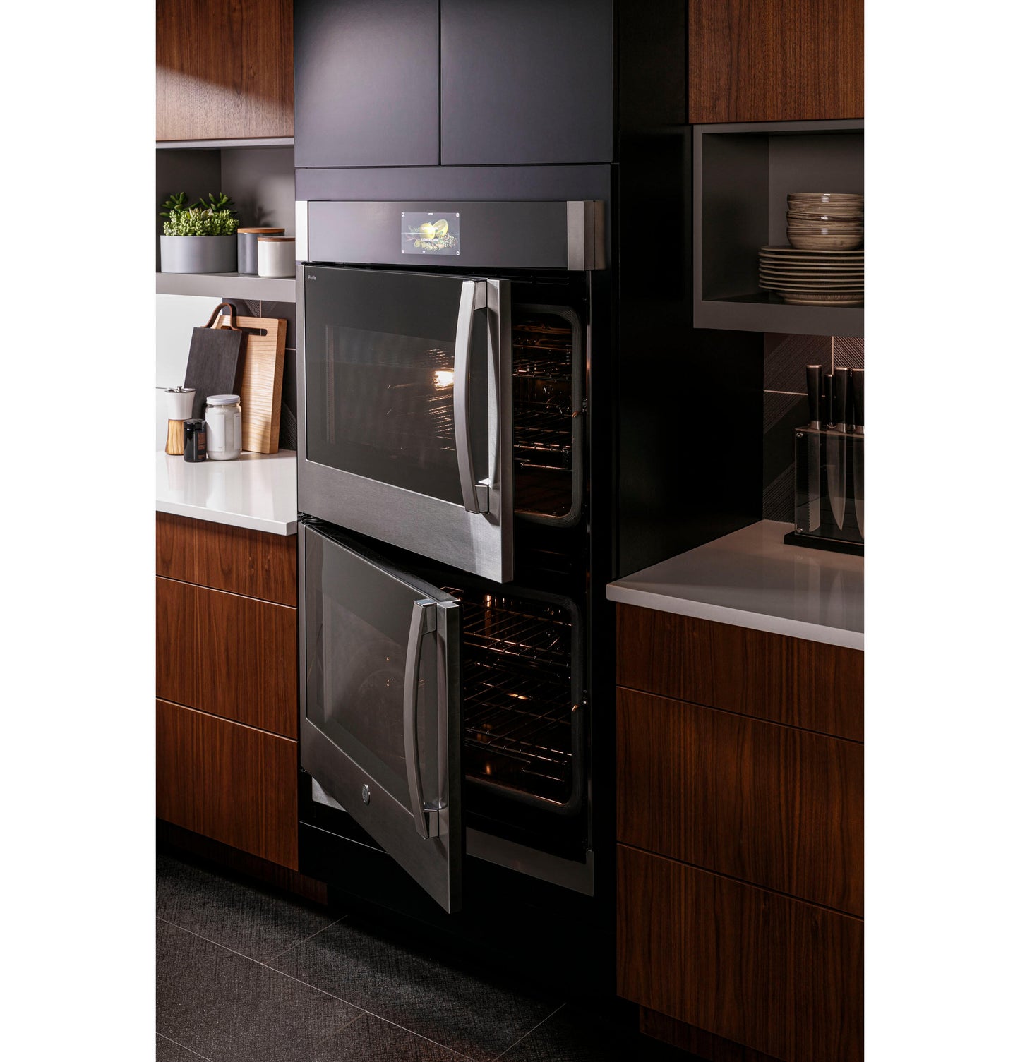 Ge Appliances PTD700LSNSS Ge Profile&#8482; 30" Smart Built-In Convection Double Wall Oven With Left-Hand Side-Swing Doors