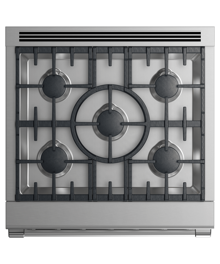 Fisher & Paykel RDV2305NN Dual Fuel Range, 30", 5 Burners