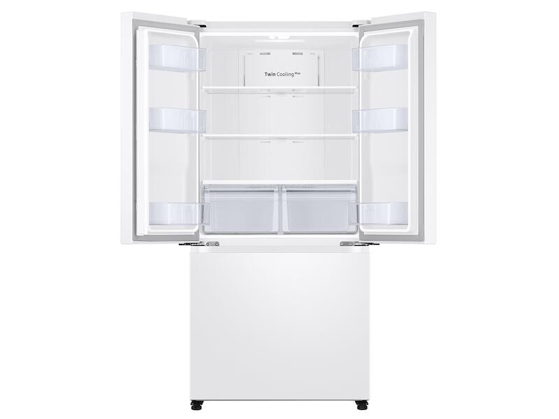 Samsung RF18A5101WW 18 Cu. Ft. Smart Counter Depth 3-Door French Door Refrigerator In White