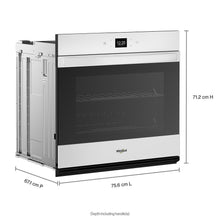 Whirlpool WOES5030LW 5.0 Cu. Ft. Single Wall Oven With Air Fry When Connected