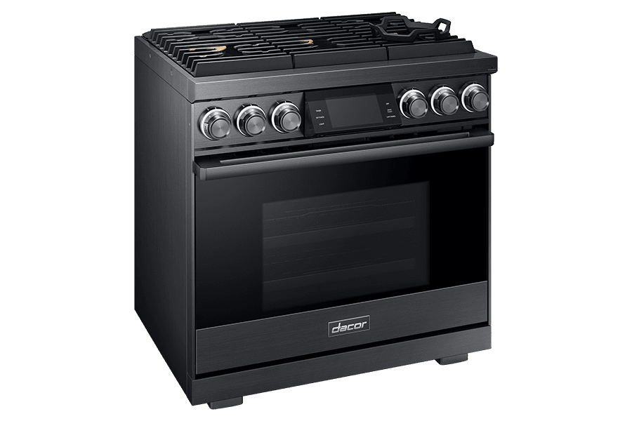 Dacor DOP36M96GPM 36" Pro Gas Range, Graphite Stainless Steel, Liquid Propane
