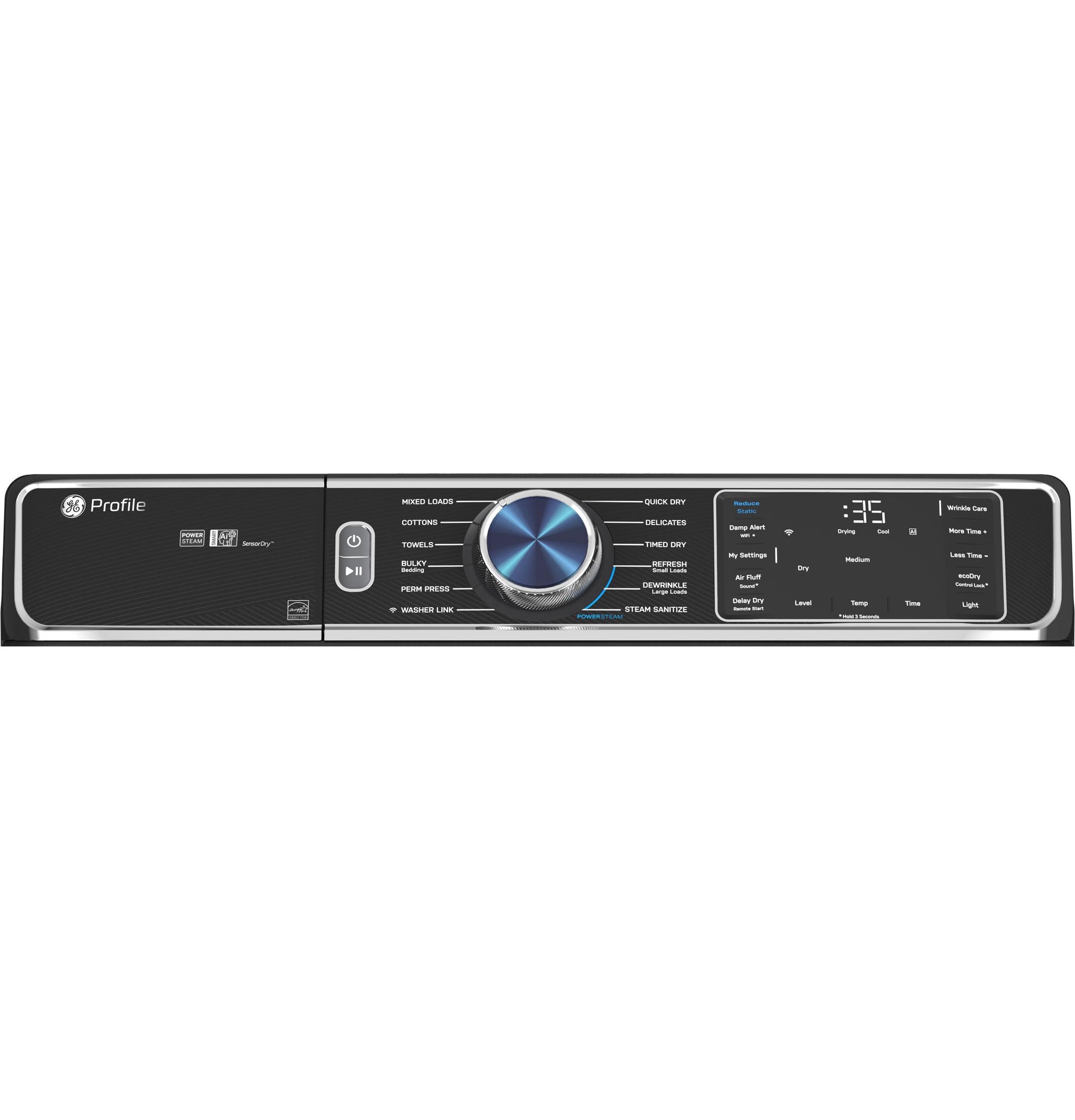 Ge Appliances PFD95ESPTDS Ge Profile™ 7.8 Cu. Ft. Capacity Smart Front Load Electric Dryer With Steam And Sanitize Cycle