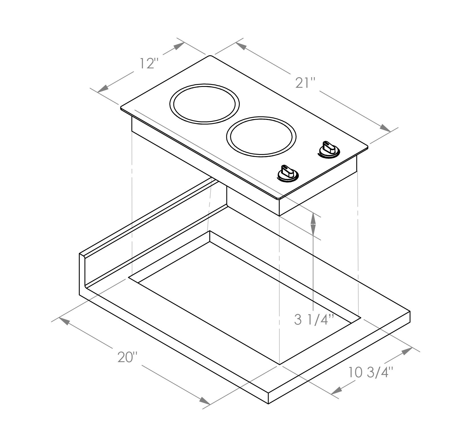 Kenyon B41601US Caribbean 2 Burner