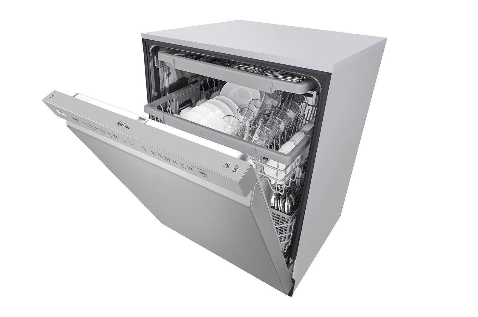 Lg LDFN4542S Front Control Dishwasher With Quadwash™