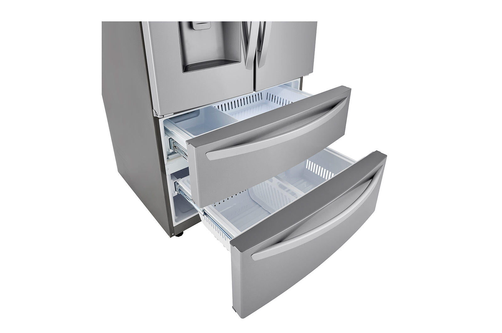 Lg LMXC22626S 22 Cu Ft. Smart Counter Depth Double Freezer Refrigerator