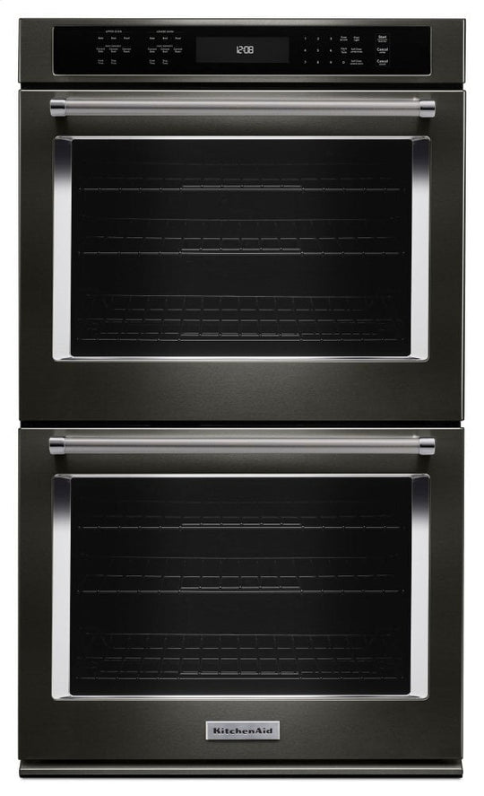 Kitchenaid KODE507EBS 27" Double Wall Oven With Even-Heat™ True Convection - Black Stainless Steel With Printshield™ Finish