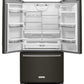 Kitchenaid KRFC300EBS 20 Cu. Ft. 36-Inch Width Counter-Depth French Door Refrigerator With Interior Dispense - Black Stainless Steel With Printshield™ Finish